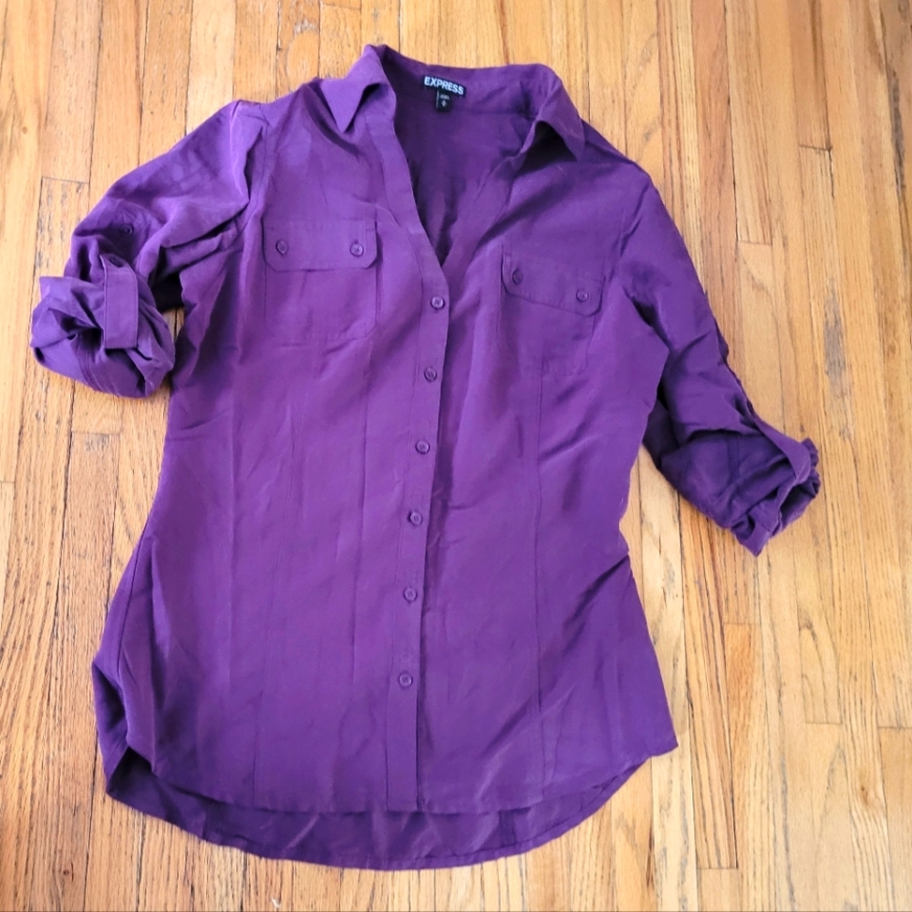 Express Deep Purple Blouse